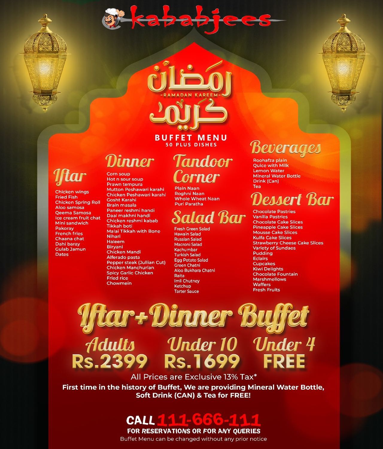 2021 iftar buffet 8 Places
